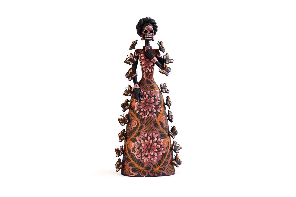 Catrina de mariposas naranjas - 30 cm. 12 in.