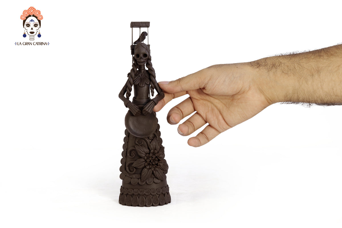 Catrina Pajarera - 24 cm. 10 in. Catrina