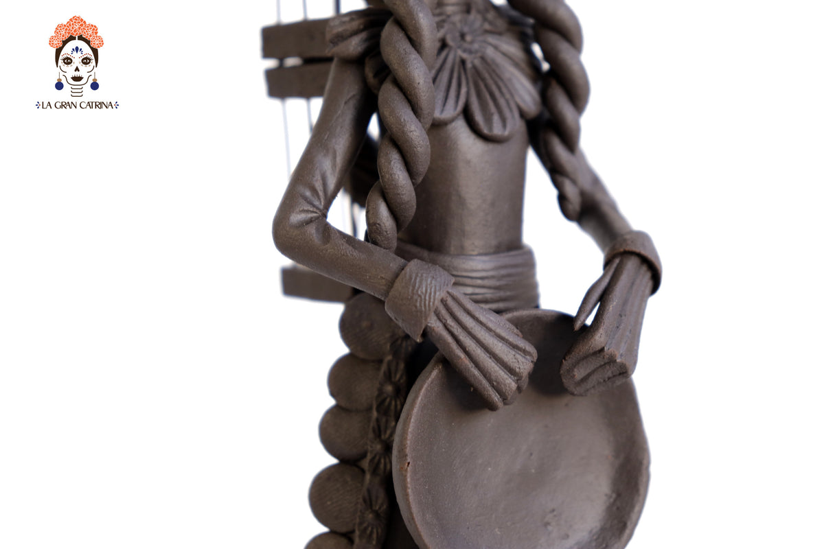 Catrina Pajarera - 24 cm. 10 in. Catrina