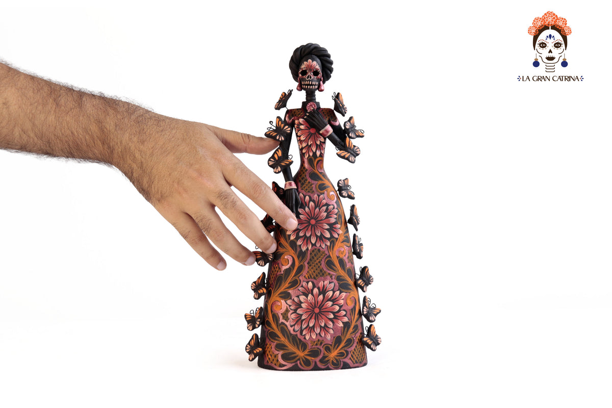 Catrina de mariposas naranjas - 30 cm. 12 in.
