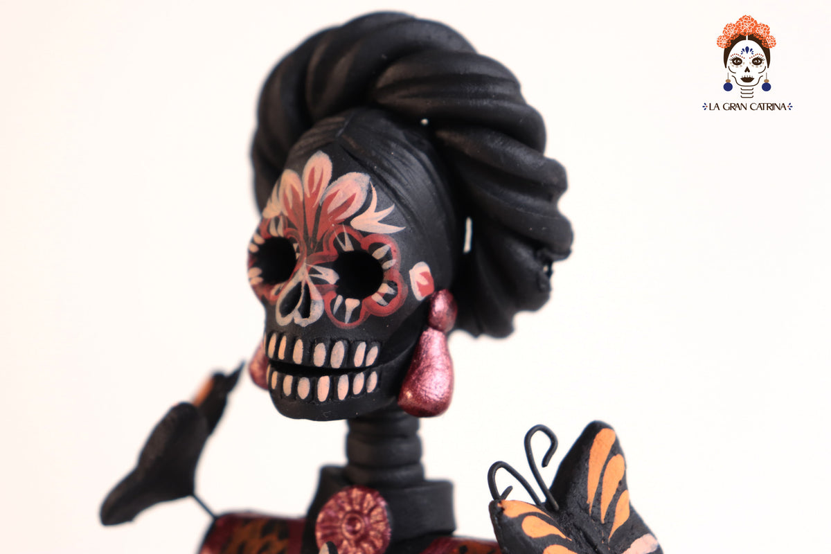 Catrina de mariposas naranjas - 30 cm. 12 in.