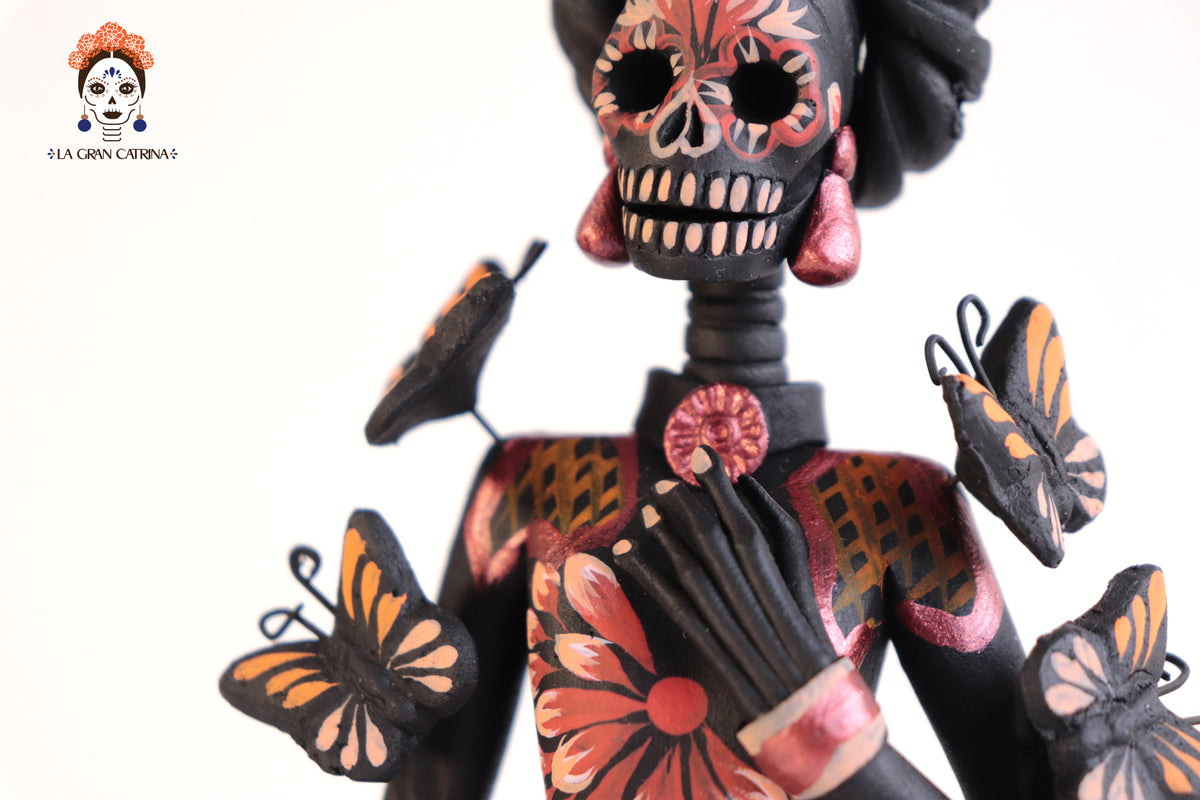 Catrina de mariposas naranjas - 30 cm. 12 in.