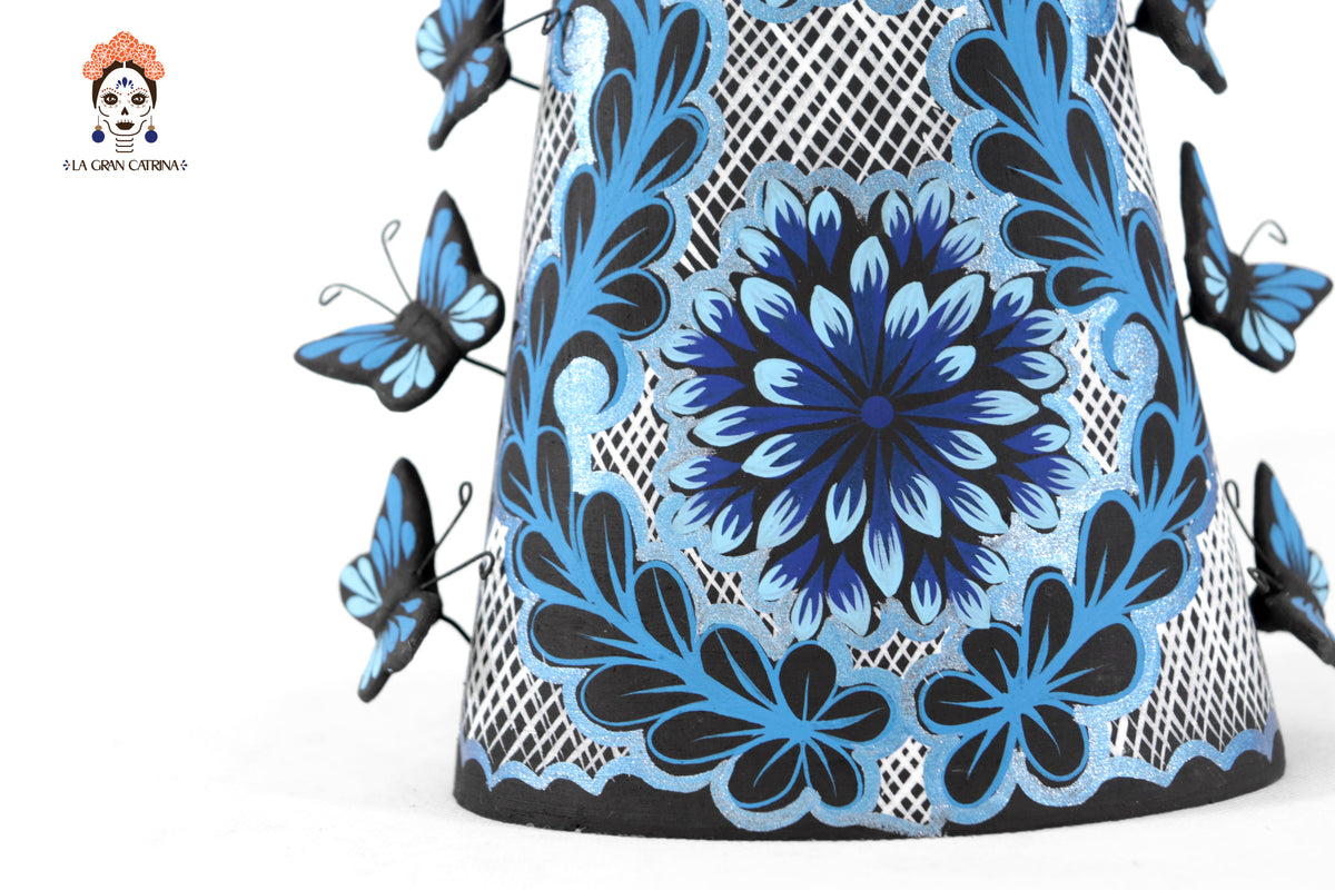 Catrinas hermanas de mariposas - Azules - 50 cm. 20 in. Catrina