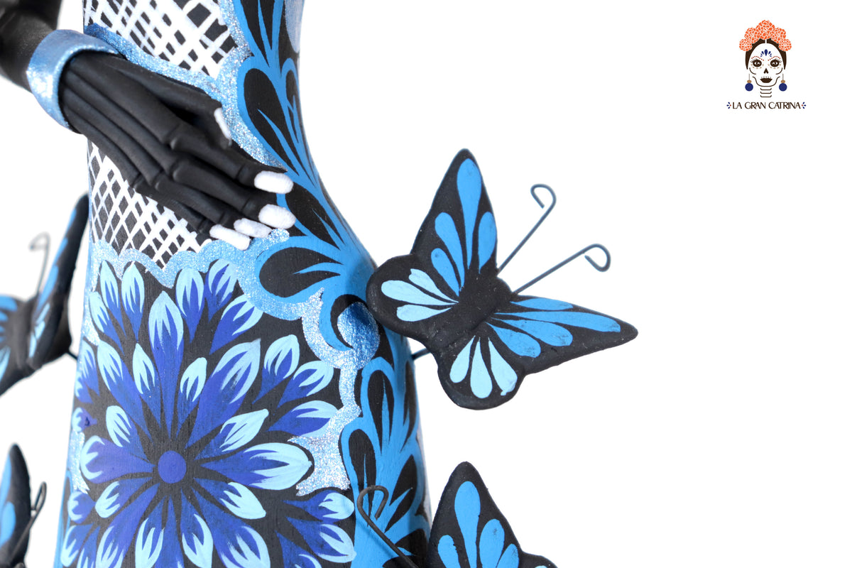 Catrinas hermanas de mariposas - Azules - 50 cm. 20 in. Catrina