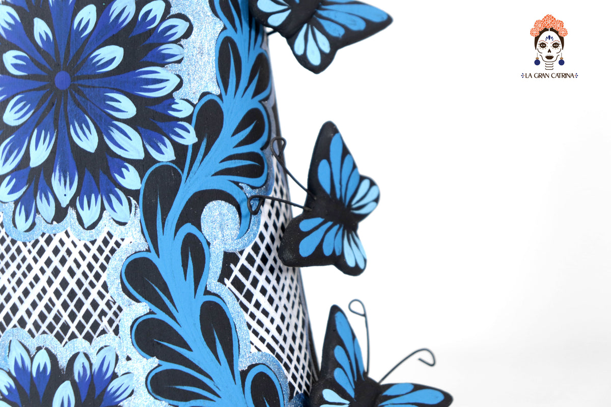 Catrinas hermanas de mariposas - Azules - 50 cm. 20 in. Catrina