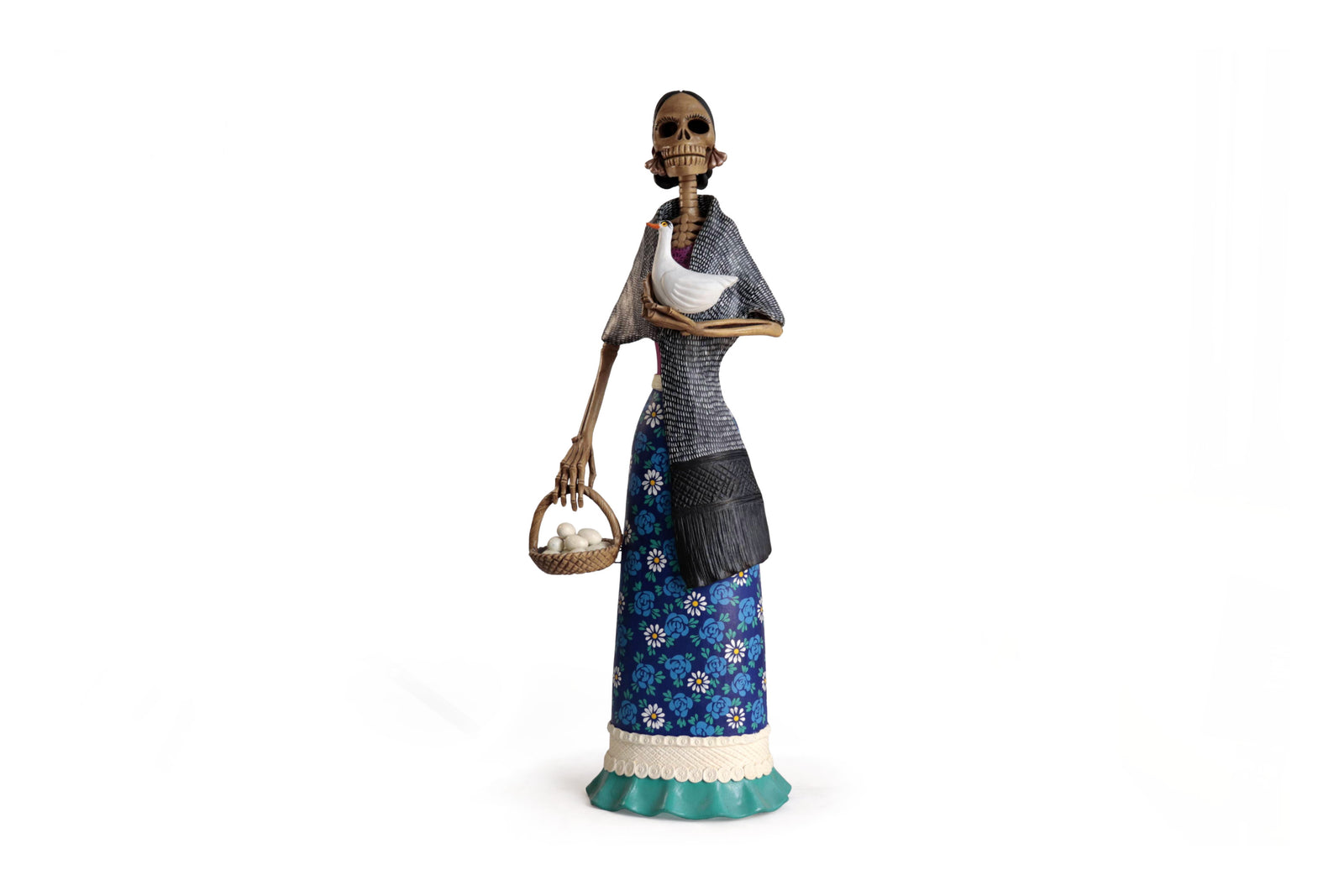 Catrina Huevera con Pato - 65 cm. 26 in. Catrina