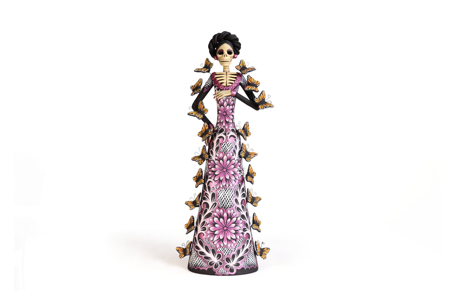 Catrina Monarca Vestido Rosa - 50 cm. 20 in. Catrina