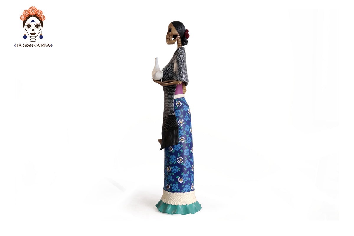 Catrina Huevera con Pato - 65 cm. 26 in. Catrina