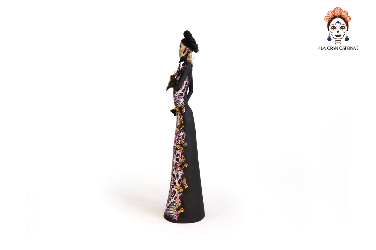 Catrina Monarca Vestido Rosa - 50 cm. 20 in. Catrina