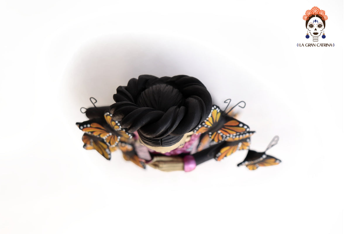 Catrina Monarca Vestido Rosa - 50 cm. 20 in. Catrina