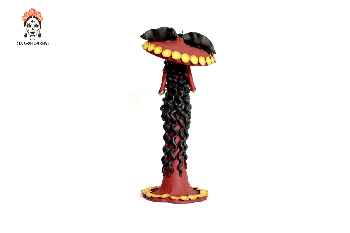 Catrina de sombrero grande - 50 cm. 20 in.