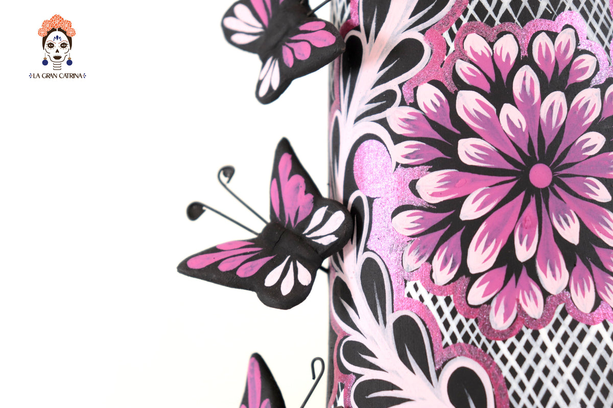 Catrinas hermanas de mariposas - Rosa - 50 cm. 20 in. Catrina