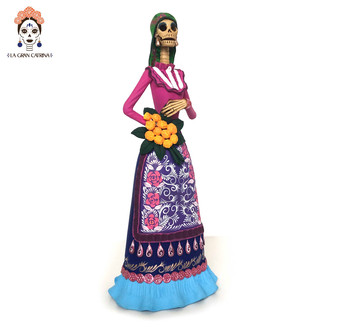 Catrina de San Bartolomé Quialana - 30 cm. 12 in.