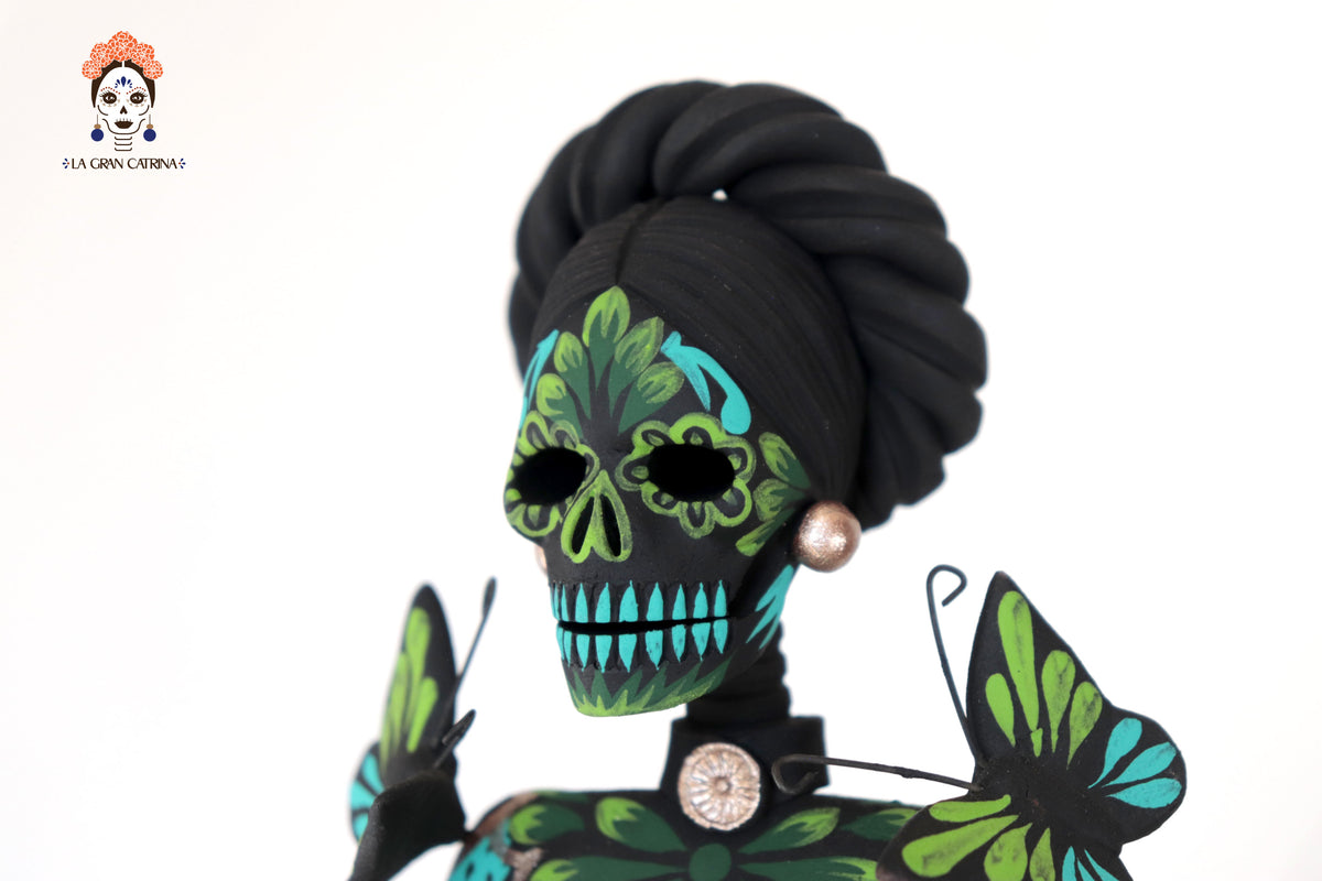 Catrinas hermanas de mariposas - Verde - 50 cm. 20 in. Catrina