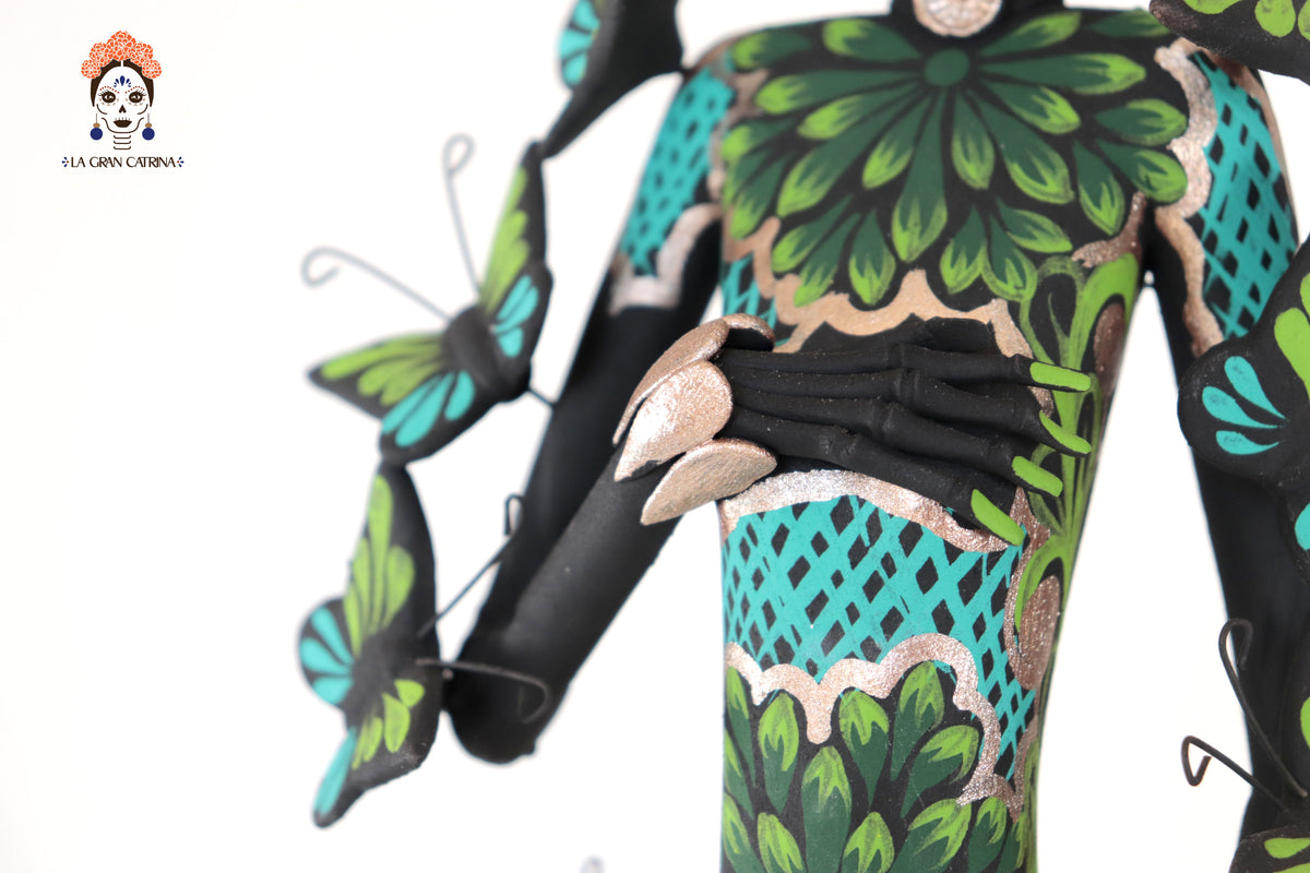 Catrinas hermanas de mariposas - Verde - 50 cm. 20 in. Catrina