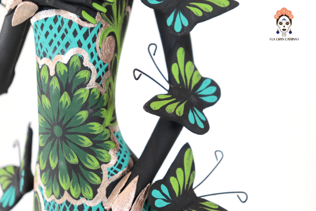 Catrinas hermanas de mariposas - Verde - 50 cm. 20 in. Catrina
