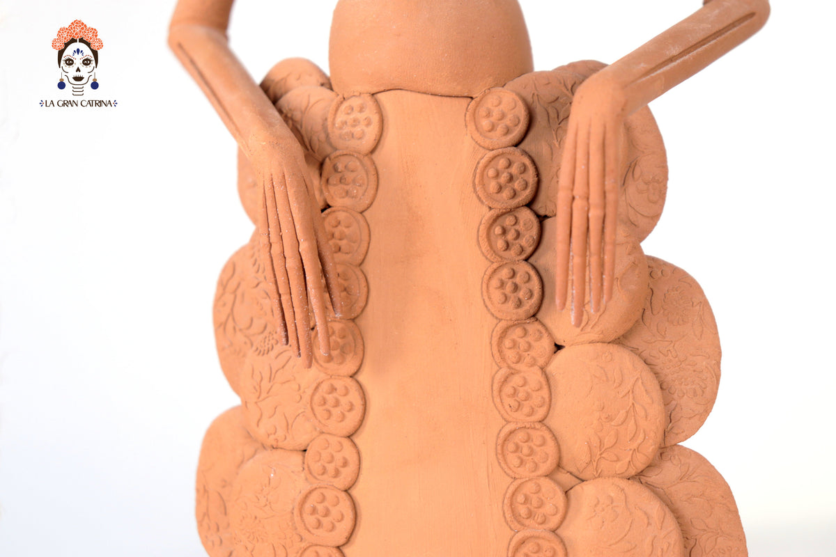 Catrina con Jarrones 38 Cm. 14.9 In. Catrina