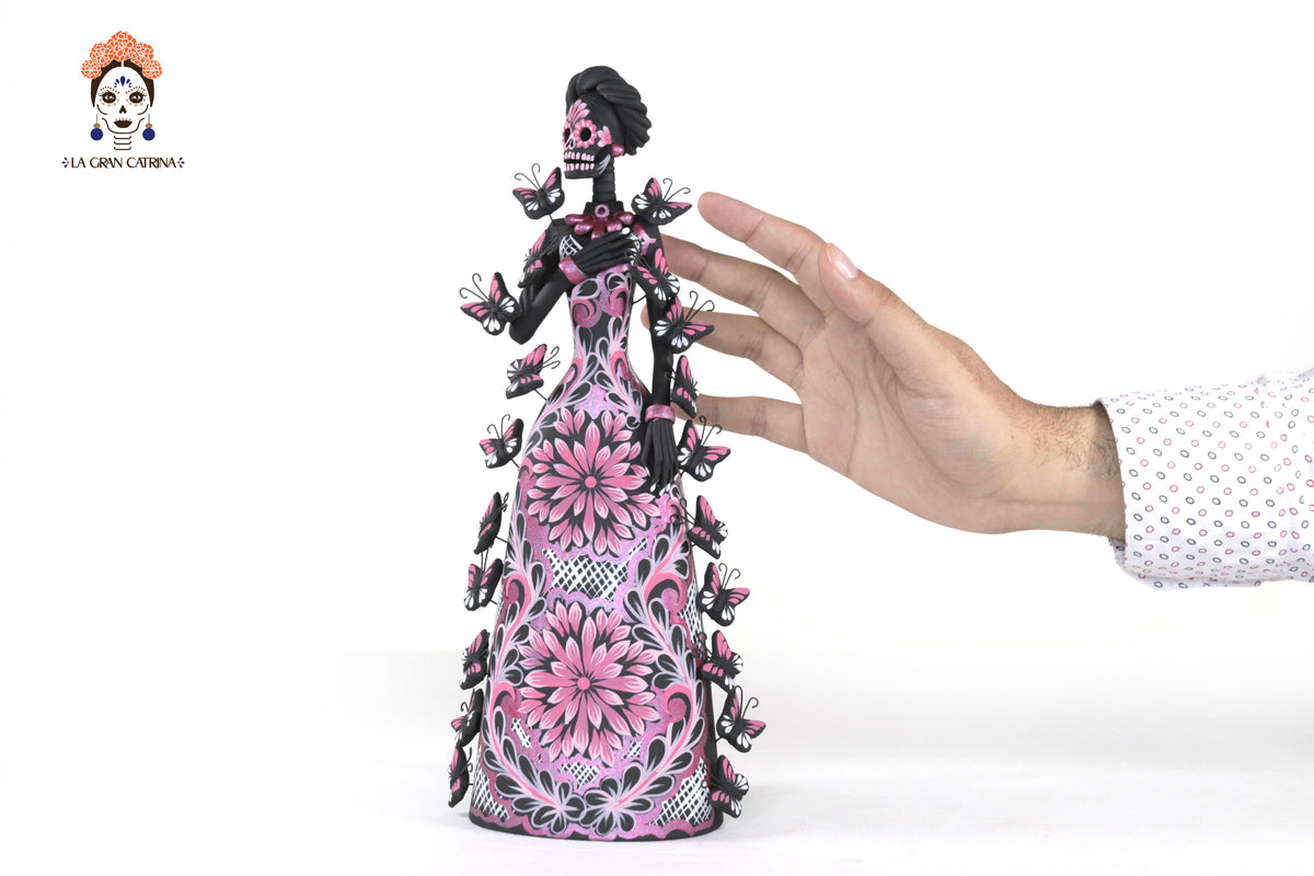 Catrina de mariposas rosas - 30 cm. 12 in.
