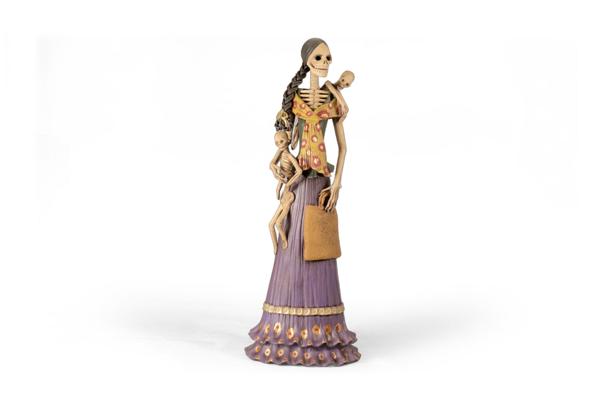 Catrina Mamá con Dos Bebés - 50 cm. 20 in.