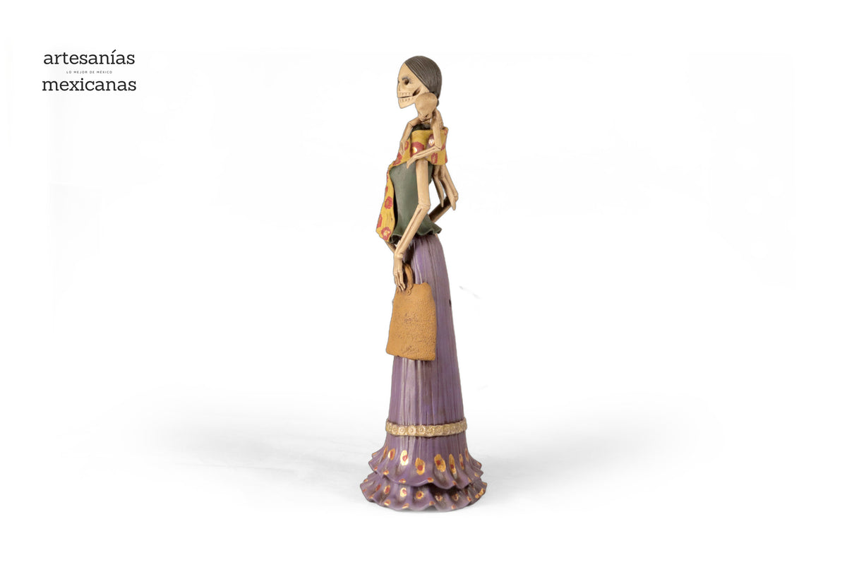 Catrina Mamá con Dos Bebés - 50 cm. 20 in.