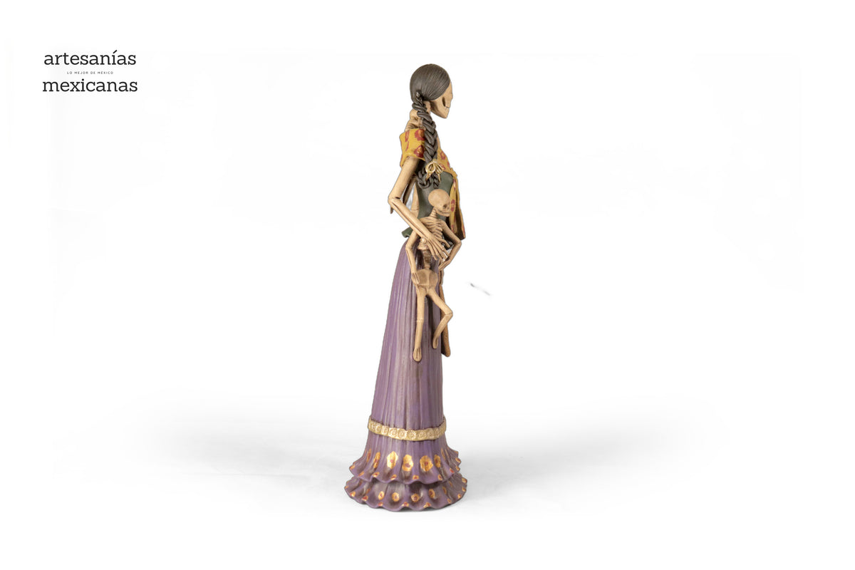 Catrina Mamá con Dos Bebés - 50 cm. 20 in.