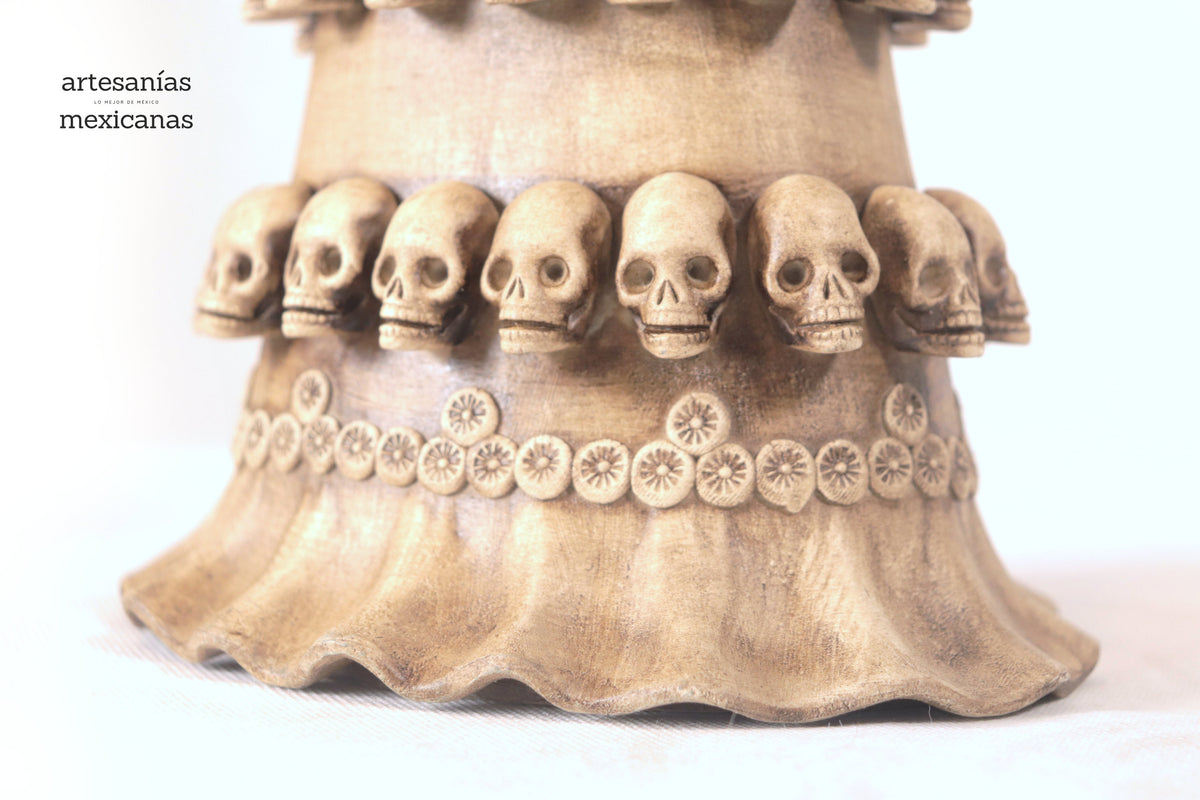 Catrina con Calaveritas Beige - 50 cm. 20 in.