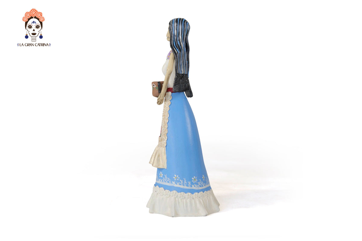 Catrina con cantarito - 21 cm. 8.2 in.