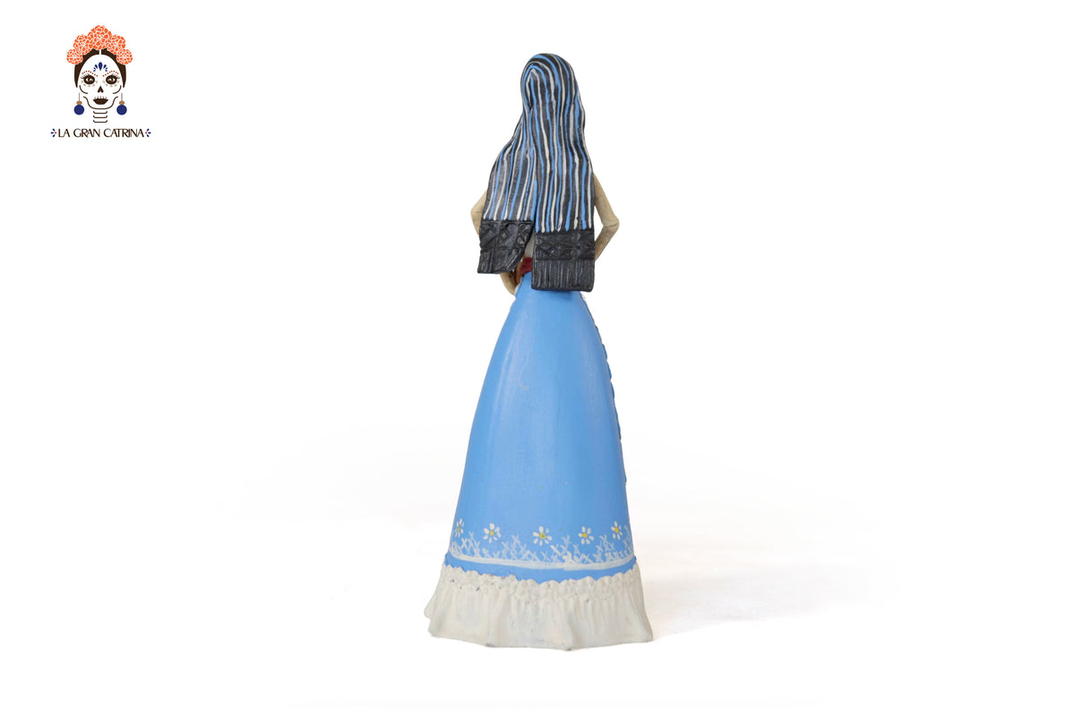 Catrina con cantarito - 21 cm. 8.2 in.
