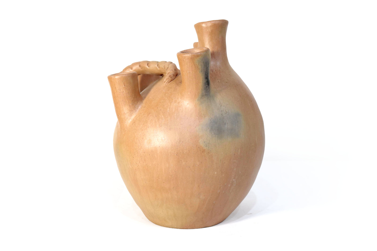 Vasija Mixe Ancestral Cola de Tlacuache - 17 Cm. 6.6 In. Mixe