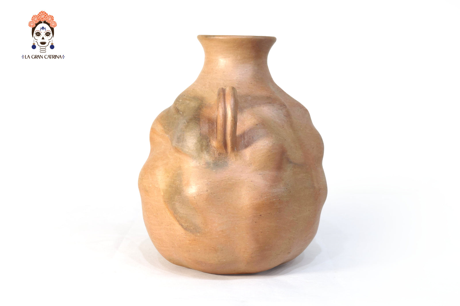 Vasija Mixe Ancestral boluda - 25 Cm. 9.8 In. Mixe