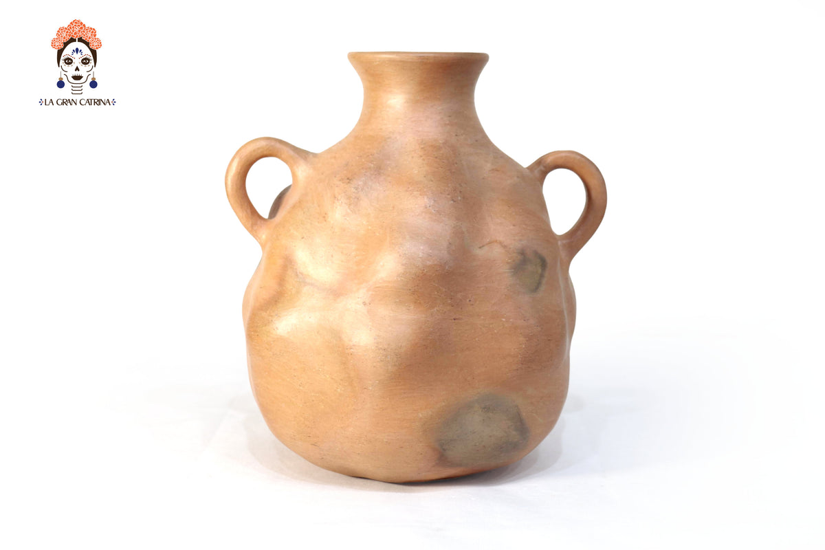 Vasija Mixe Ancestral boluda - 25 Cm. 9.8 In. Mixe