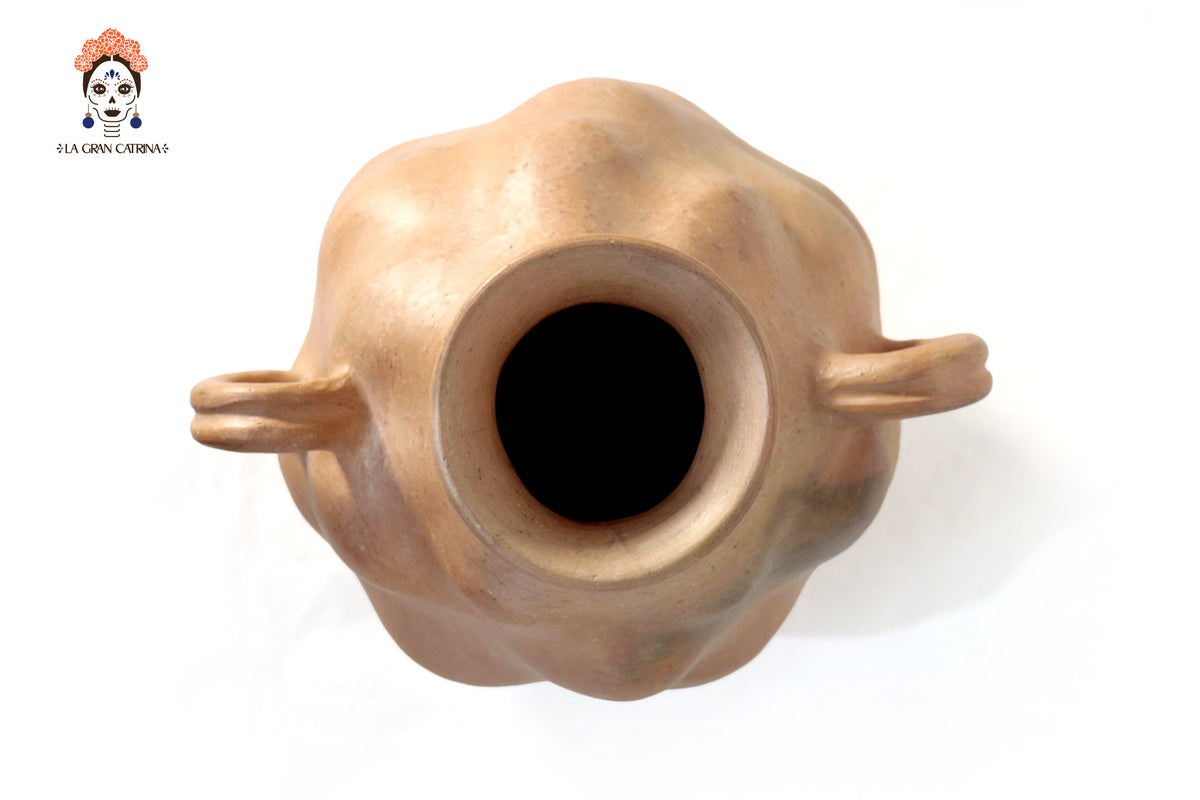Vasija Mixe Ancestral boluda - 25 Cm. 9.8 In. Mixe