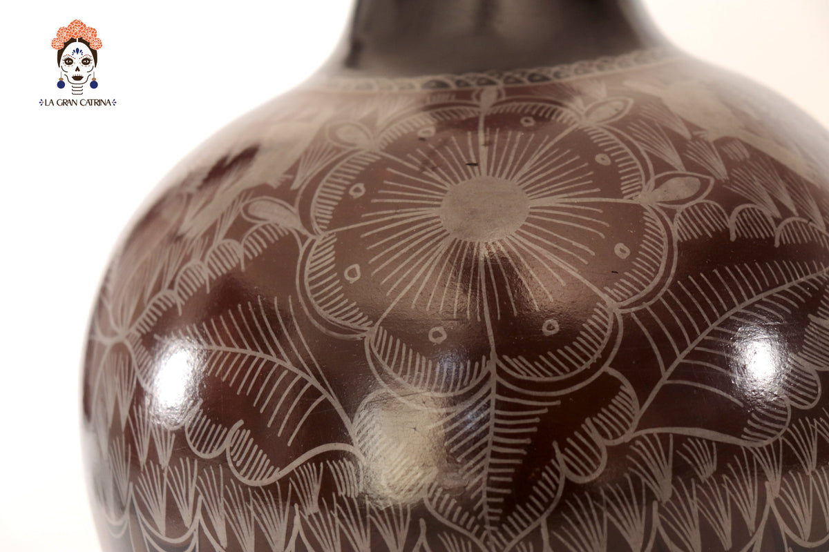 Jarrón de follaje café - Huancito - 29.5 cm. 11.6 In.