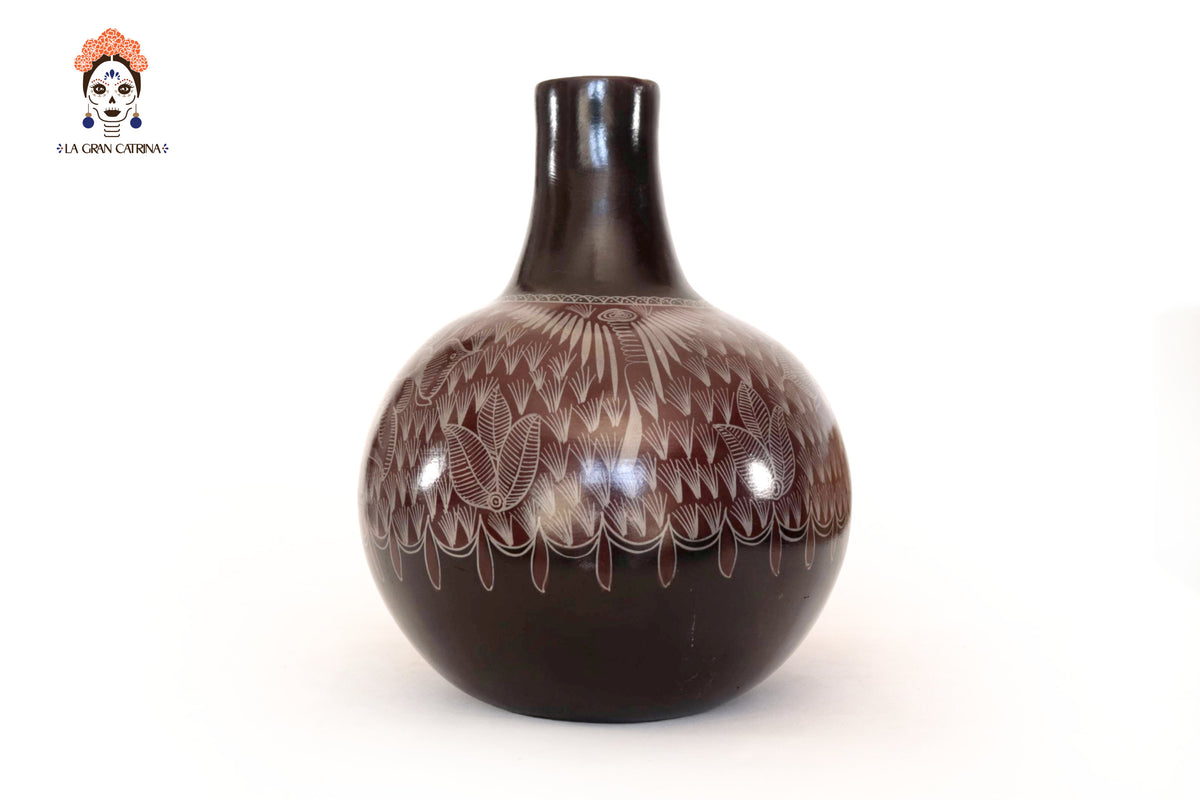 Jarrón de follaje café - Huancito - 29.5 cm. 11.6 In.