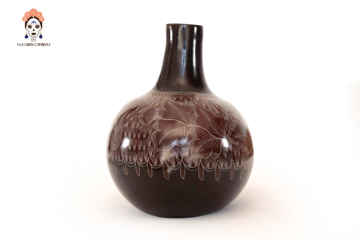 Jarrón de follaje café - Huancito - 29.5 cm. 11.6 In.