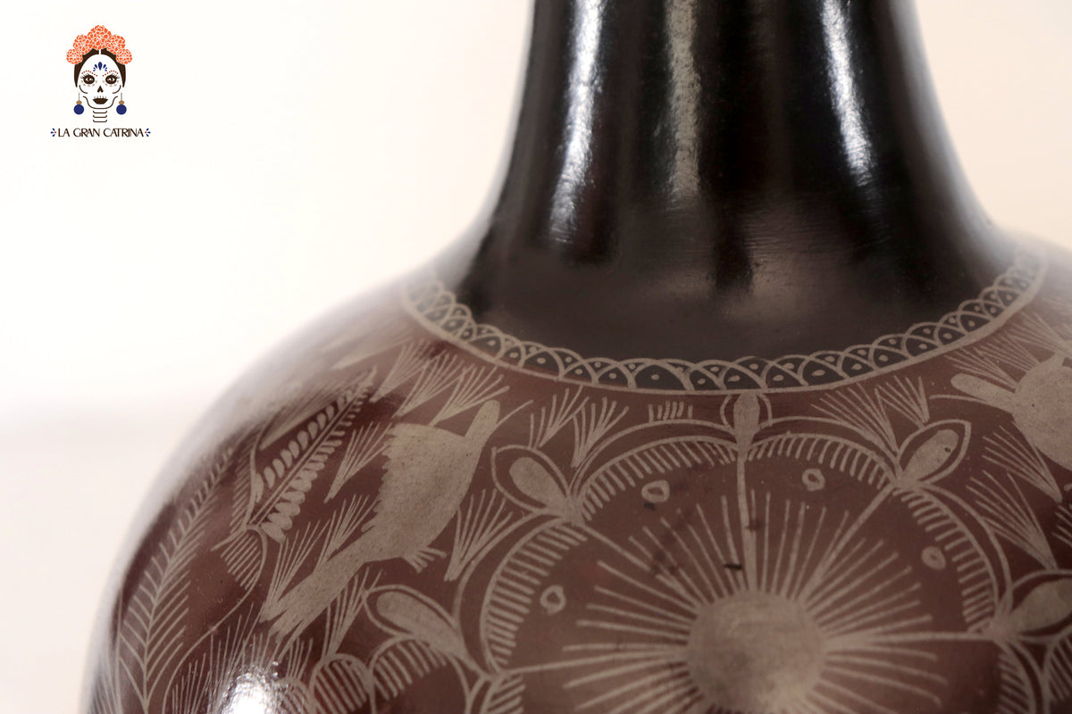 Jarrón de follaje café - Huancito - 29.5 cm. 11.6 In.