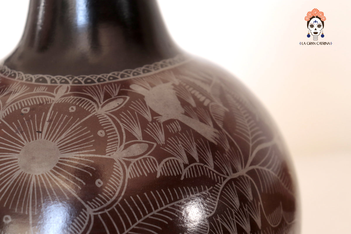 Jarrón de follaje café - Huancito - 29.5 cm. 11.6 In.