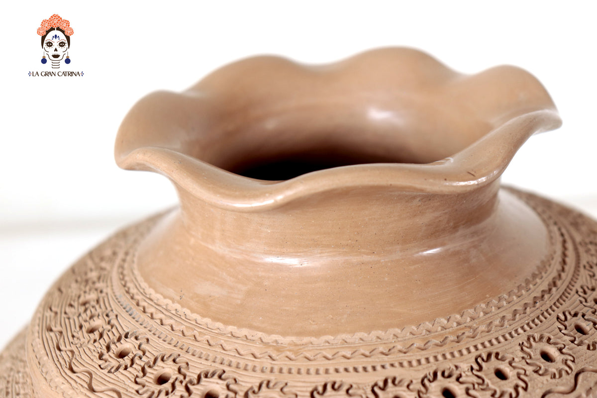 Jarrón Mielero de San Bartolo - 26 Cm. 10.2 In. Barro negro