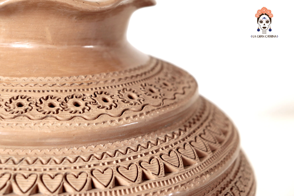 Jarrón Mielero de San Bartolo - 26 Cm. 10.2 In. Barro negro