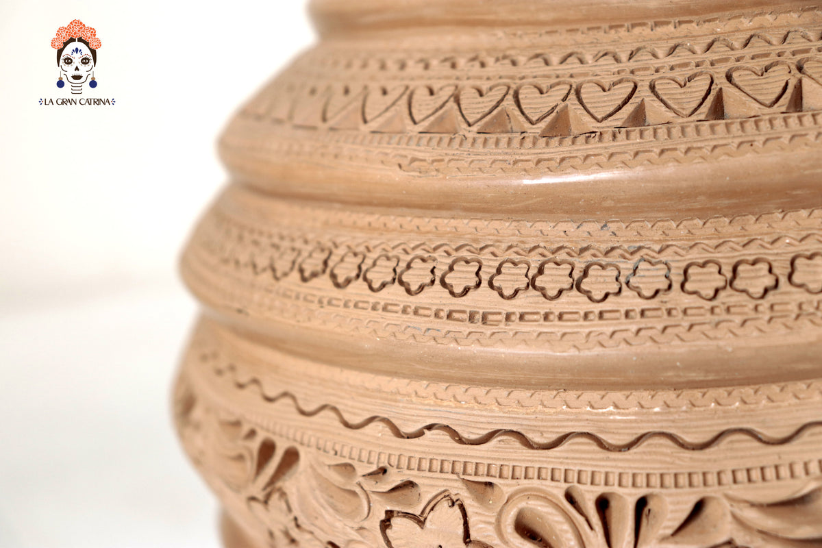 Jarrón Mielero de San Bartolo - 26 Cm. 10.2 In. Barro negro