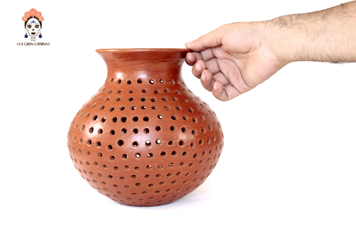 Jarrón de Maiz - 21 Cm. 8.2 In. Artesanía