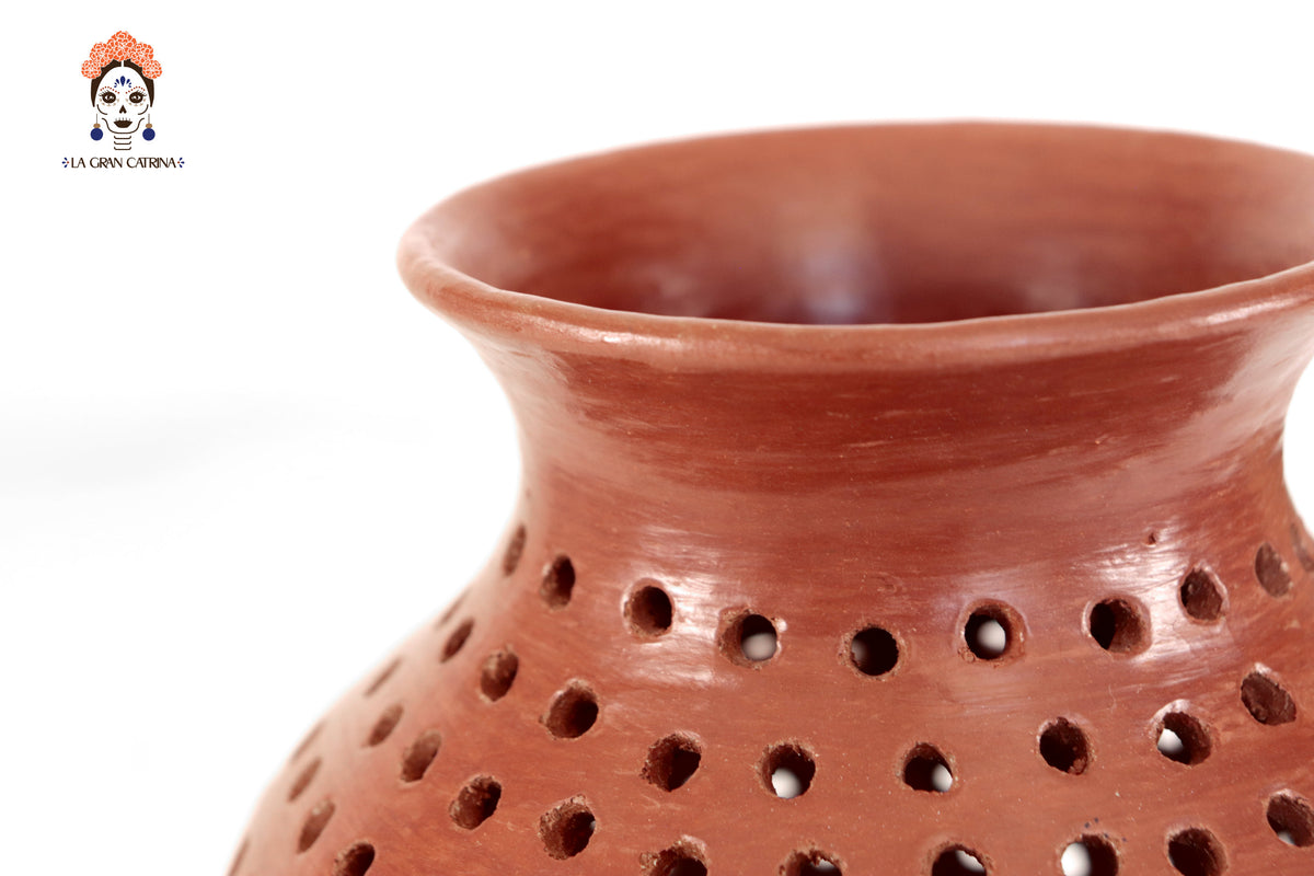 Jarrón de Maiz - 21 Cm. 8.2 In. Artesanía