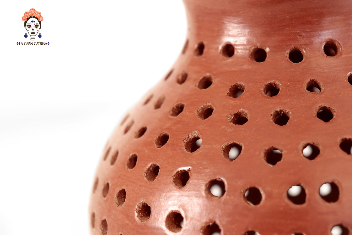 Jarrón de Maiz - 21 Cm. 8.2 In. Artesanía