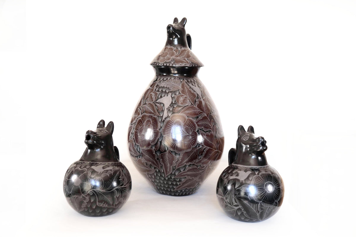 Juego de Jarrónes Coyote - Huancito