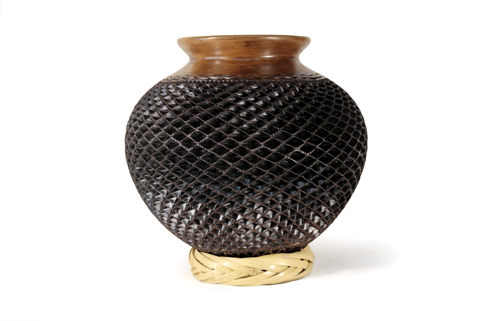 Jarrón de Barro Negro II 24 cm. 9.4 in. - Sobre Pedido Barro negro