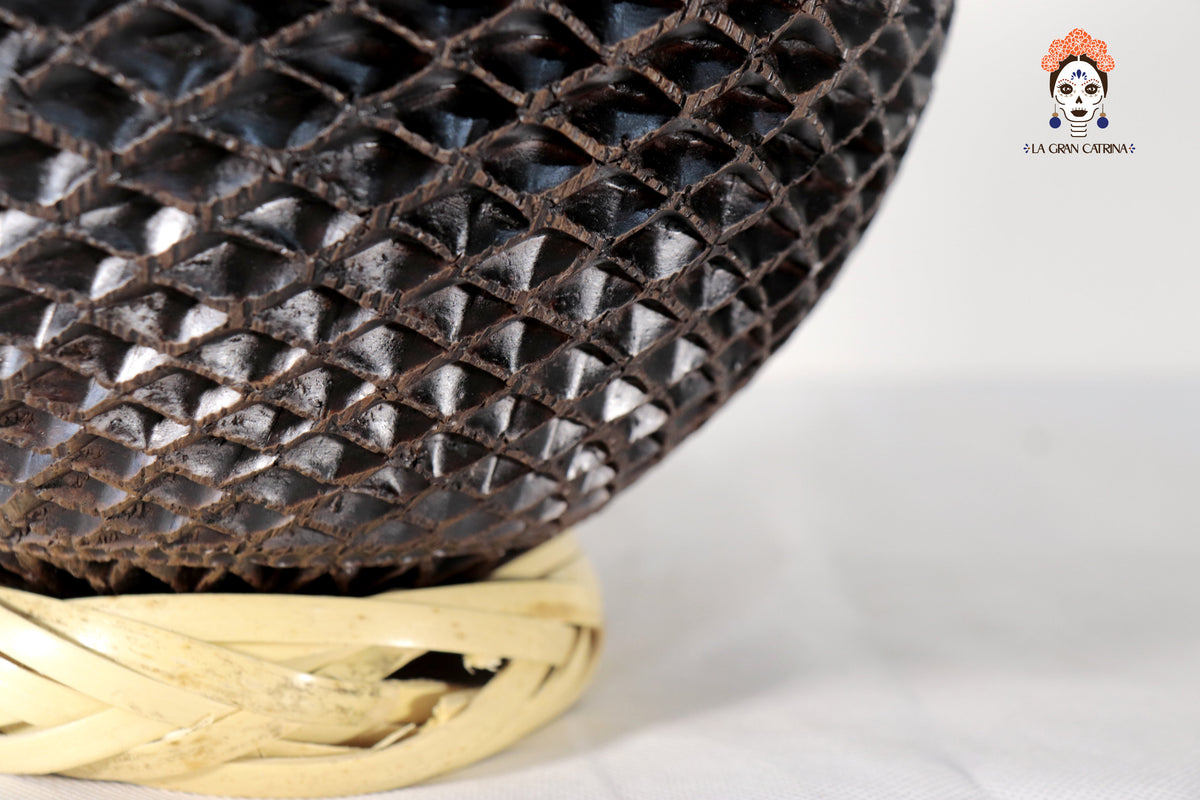 Jarrón de Barro Negro II 24 cm. 9.4 in. - Sobre Pedido Barro negro
