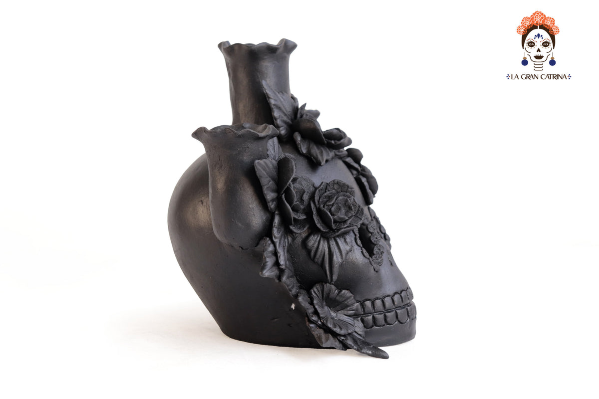 Candelero II de Día de Muertos para 3 Velas - 22 cm. 09 in. Candelabros