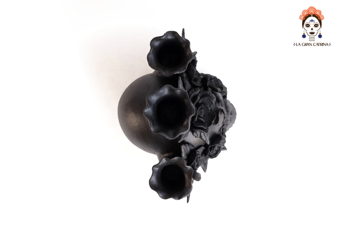 Candelero II de Día de Muertos para 3 Velas - 22 cm. 09 in. Candelabros