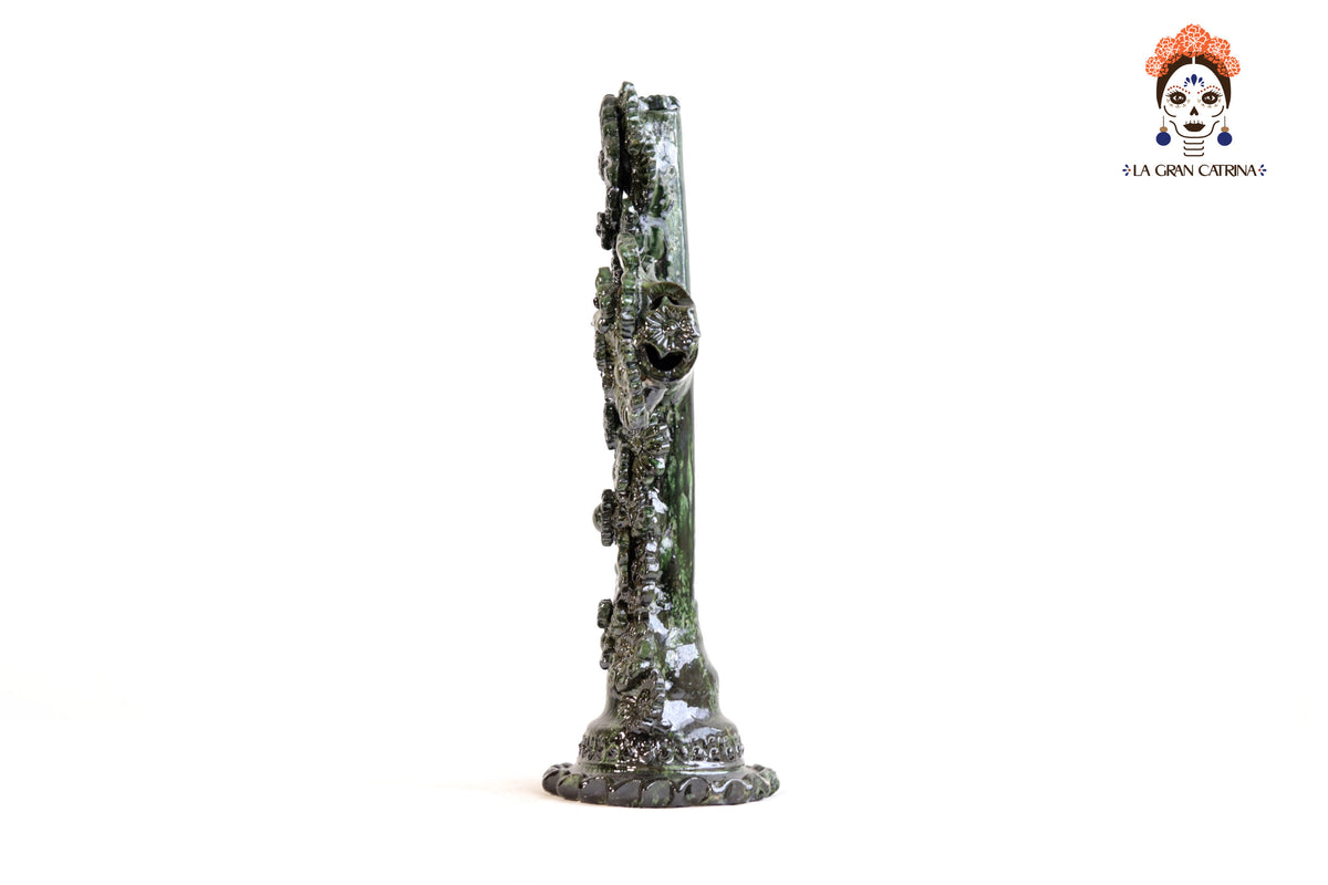 Cruz Verde Vidriada - 38 cm. 15 in. Vidriado Santa Fe