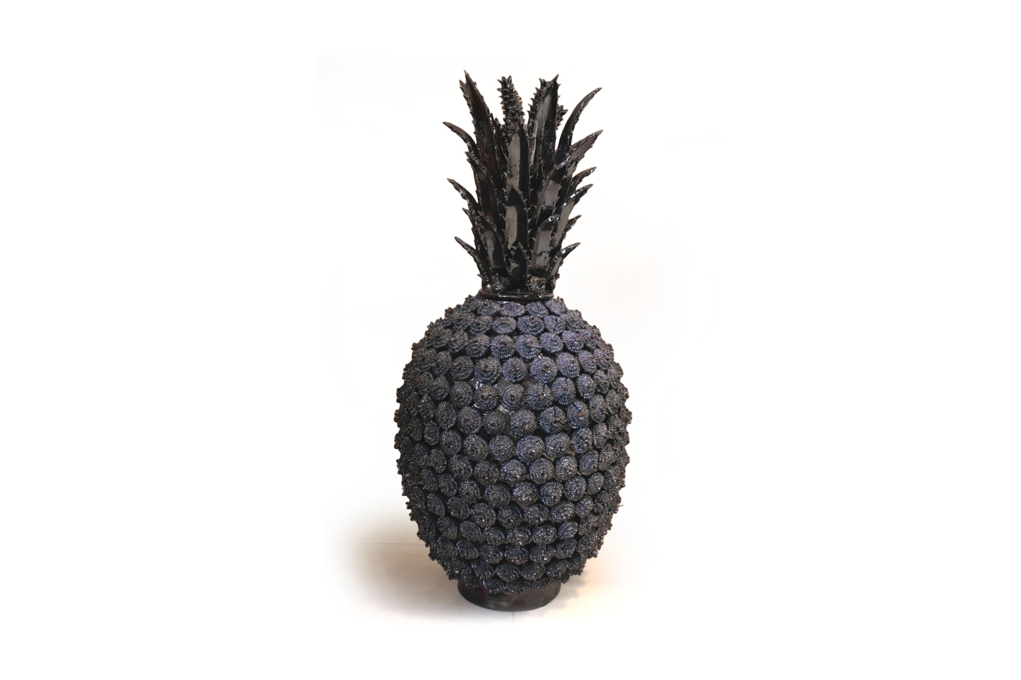 Piña michoacana de barro - Rosales azules - 104 cm. 41 in. - Sobre Ped ...